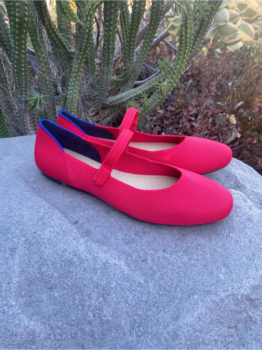 Rothy's The Max Square Mary Jane In Lollipop Red - Picture 6 of 16